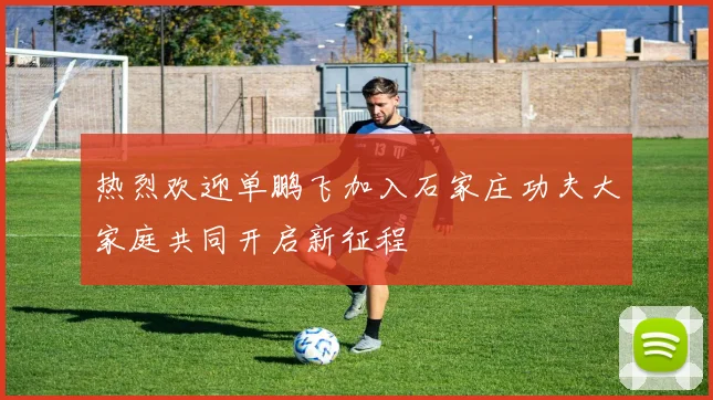 热烈欢迎单鹏飞加入石家庄功夫大家庭共同开启新征程